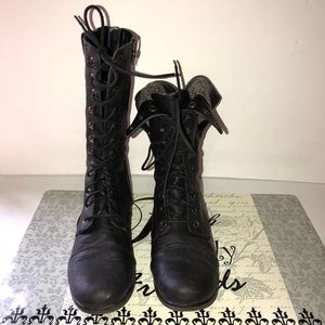 BLACK MADDEN GIRL COMBAT BOOTS